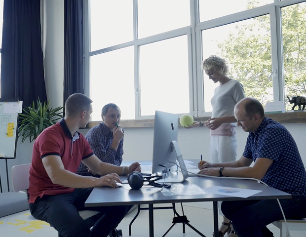Working at the office